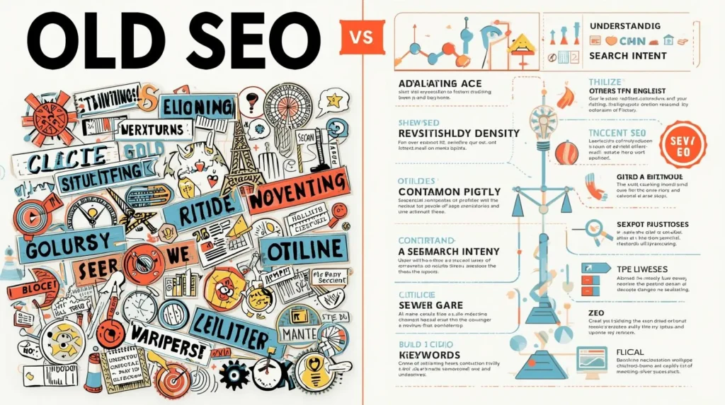 Split-comparison-infographic-showing-Old-SEO-vs-Modern-SEO-strategie googalseo.com