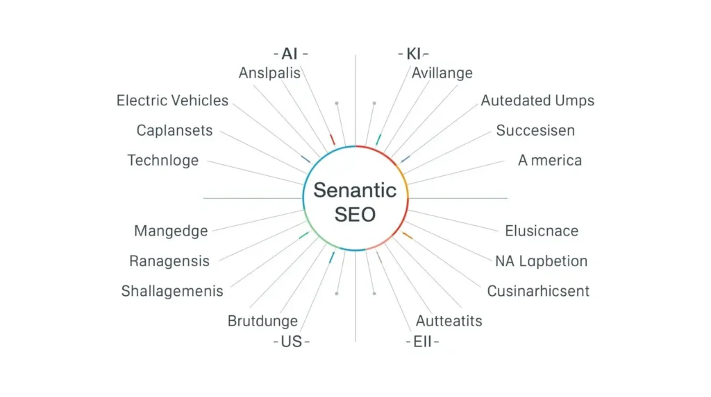 Vector-similarity-diagram-explaining-semantic-SEO-showing-related